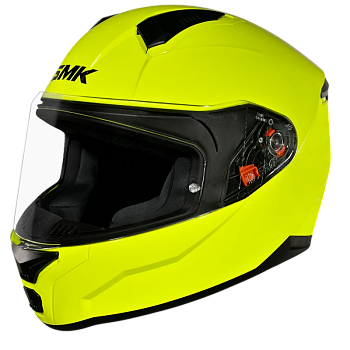 Шлем SMK BIONIC, цвет желтый неон