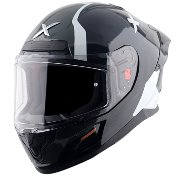 Шлем AXOR SABER SPARK, цвет жемчужный/белый/серый