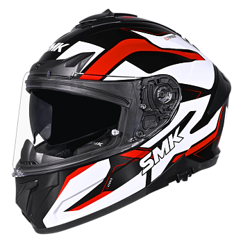 Шлем SMK TYPHOON AZONIX, цвет черный/белый/красный